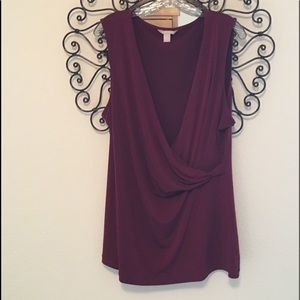 Banana Republic Faux Wrap Top